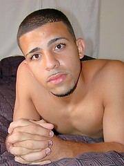 Straight latin twink Victor shows uncut dick