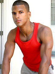 Joel - ebony latino guy jacking off his big dick