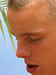 Straight Young Pup Chris Little Dives in for His First Man Kiss - How Hot... and Wet!