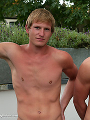 Straight Young Muscular Pup Liam James is back with Rich - Two Guys with Heavenly Big Uncut Cocks!