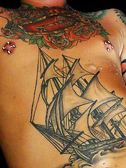 Goth Fucks and Frots Inked Dude
