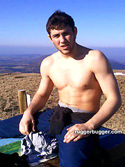 Ruggerbugger has horny private photos of French wrestler Victor Biscioni hanging with his buddies and modeling with his ass exposed.