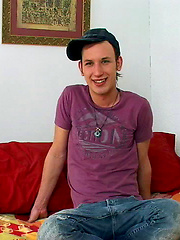 Kalven strokes his big cock