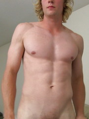 Blond twink shows his six pack - Ridge :peep