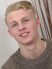 Blond Personal Trainer Ben Shows off his Hard Abs & Big Uncut Erection!