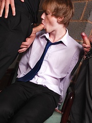 Brit twink gets grabbed and fucked - what's more he loves it!