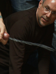 Blond Muscle stud blindfolded, flogged, humiliated and fucked