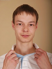 Gorgeous Tommy Jax stroking his firm uncut cock.