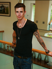 Tall, Lean Straight Young Lad Damian Strips Down!