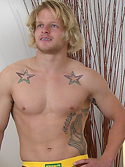 Muscular Straight Rugby Star Kian Shows off his Rock Hard Uncut Weapon