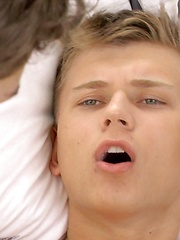 Hot twinks Misha Akunin and Dylan Maguire bareback fuck
