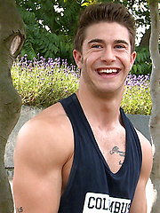 Confident Str8 Hunk Scott - Shows Off His Muscular Body and Shoots a Massive Load!