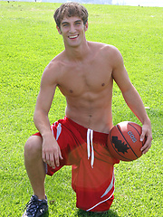 College jock Zachary jerking off