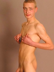 Blond twink naked
