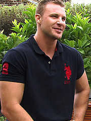 Straight mates Bailey and Andy in an uncut muscle showdown