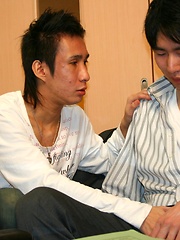 Japanese twink with a Japanese sales man
