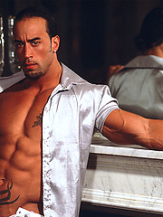 Hot muscled man Ice