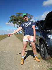 Getting Naked on the Roadside with my mate Ryan Geary