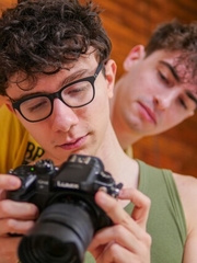 Sexy curly boys Kai Danvers and Cassian Wesley fucking
