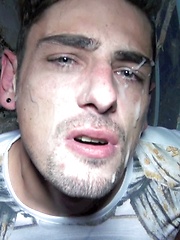 A gay cum shower from the horny gang