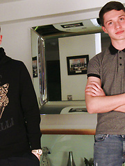 Young Straight Pup Marco gets Wanked by Naughty Dominic & Both Studs Shoot Massive Loads!