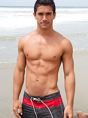 Very hot brunette college boy Kai shows his cock