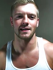 Sean Holmes Chokes His Cock To Cum.