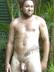 Big Berke: Uncut Hairy Missouri Pig Farmer, 6'1", 210 lbs, Works, Pees, Busts in Hawaii!