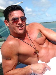 Javier Curved Dick Jerking On The Boat