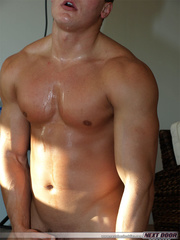 Muscular stud Beaux gets spanked and fucked doggystyle by sexy Zack Cook