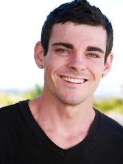 Marco Russo showing off his big cock outdoors