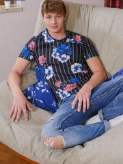 Antony Carter strokes his dick