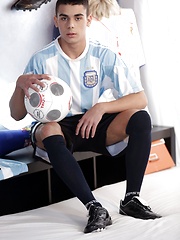 Sport Ladz: Keepie-Uppie Fun Becomes A Raw Soccer Fuck For Two Cuties!