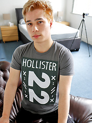 My cute mate Ryan Kai gets cuffed and jacked off