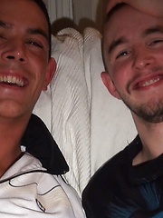 Hung gay Greg Centuri makes a bottom suck his dick and toes before banging him