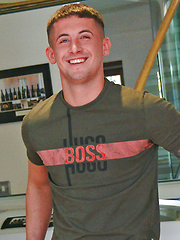 Straight Young Footballer Jack Shows off his Lean Body