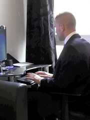 Gay coworkers Seb Kiffeur and Jordan Fox have sex