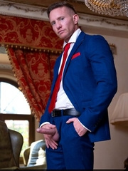 Stained Red Tie