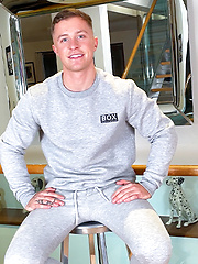 Young & Seriously Fit PT Shows off his Huge Muscles & Massive Uncut Cock & Shoots a Big Load!