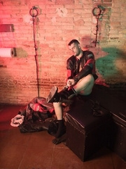 Bikers in leather fuck