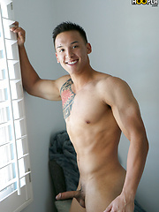 Tall Tattoo STUD Gabriel Jerks OFF