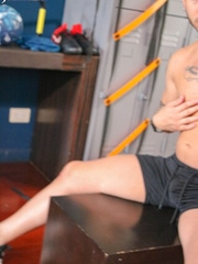 Micky Davis working out his dick